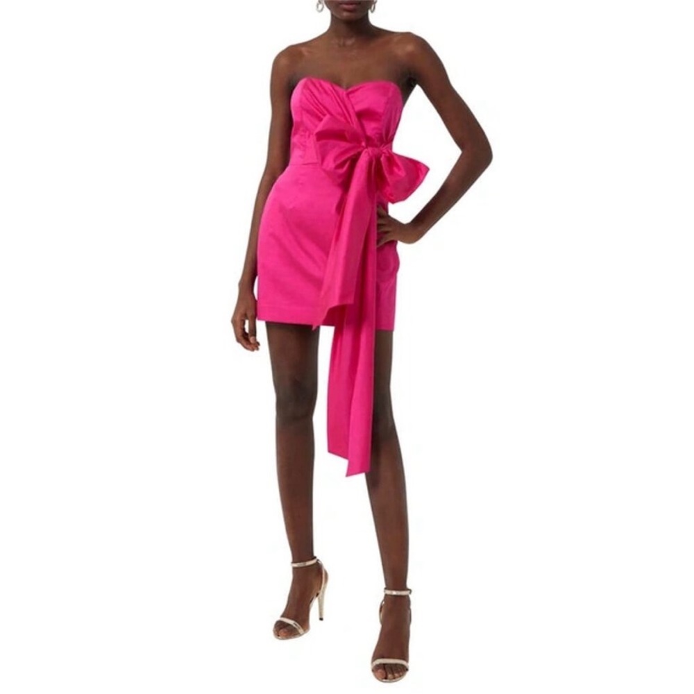 French Connection Florida Summer Strapless Pink Dress